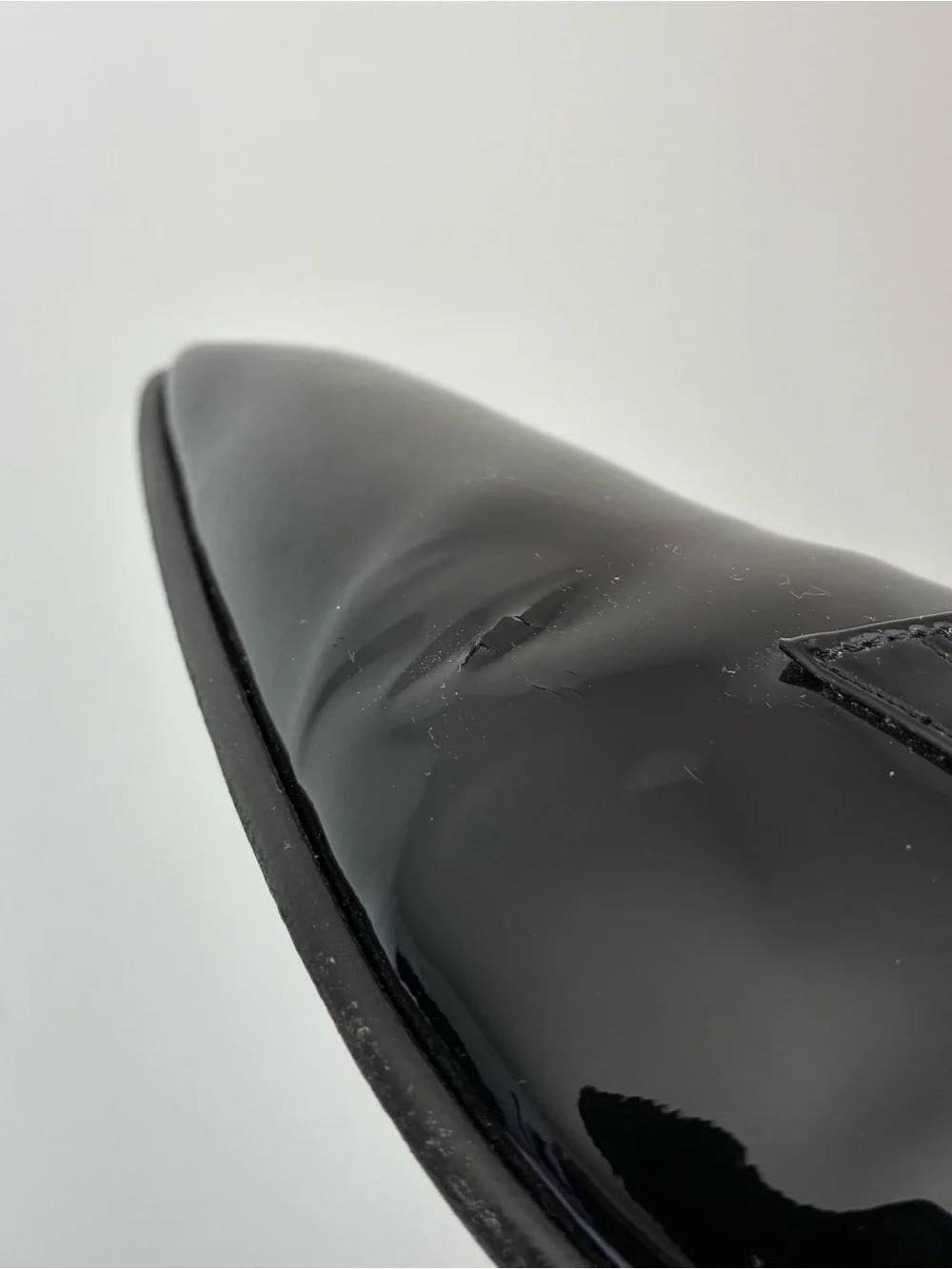 Saint Laurent Men’s Gabriel Derby, Size 41, Patent Leather